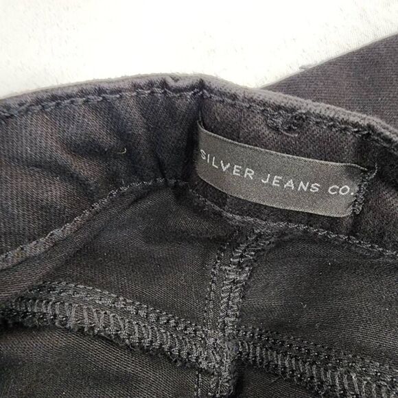 Silver Jeans Size 1XL Black Infinite Fit High Rise Straight Leg Women's Jeans L - Picture 7 of 9